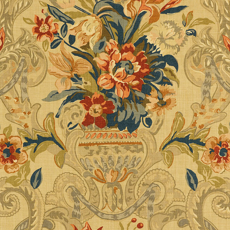 Schumacher AYLESBURY VASE DOCUMENT Fabric | Atlanta Fabrics