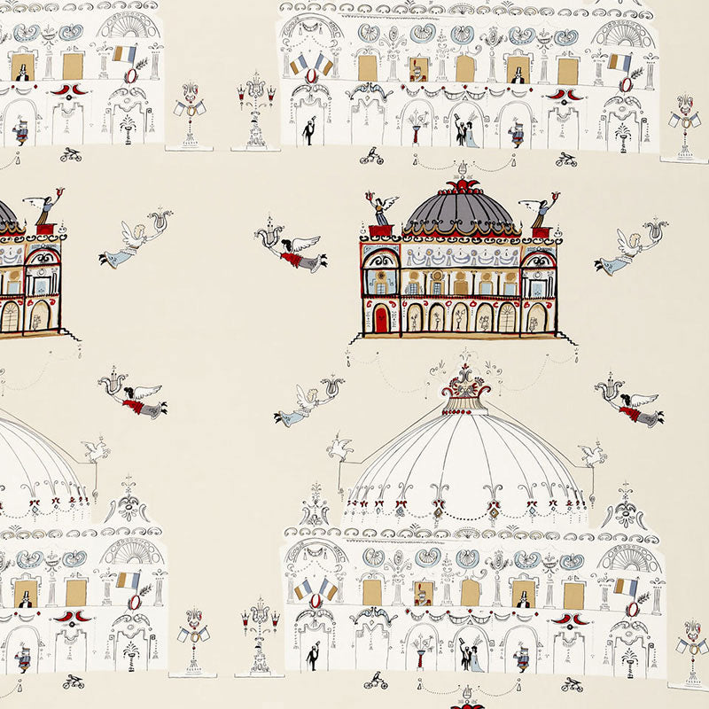 Schumacher OPERA NATURAL  | Atlanta Fabrics