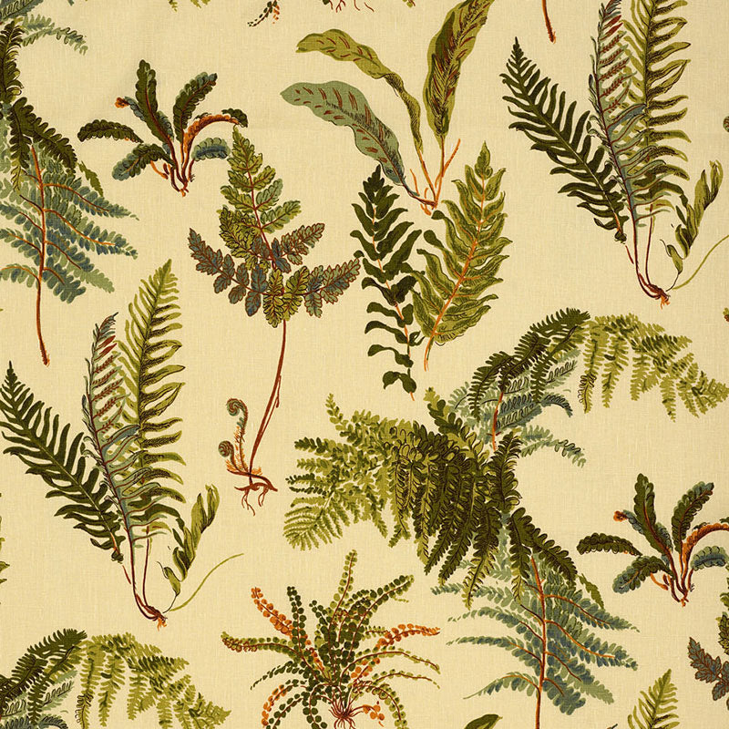 Schumacher LES FOUGERES ANTIQUE Fabric | Atlanta Fabrics