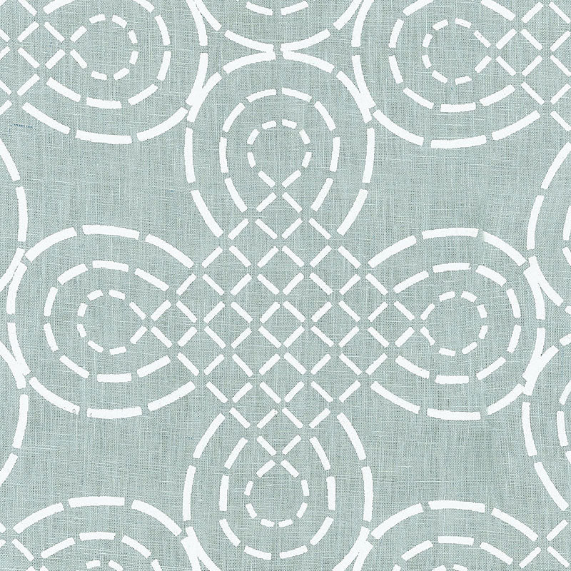 Schumacher TRELLIS KNOT CIRRUS Fabric | Atlanta Fabrics