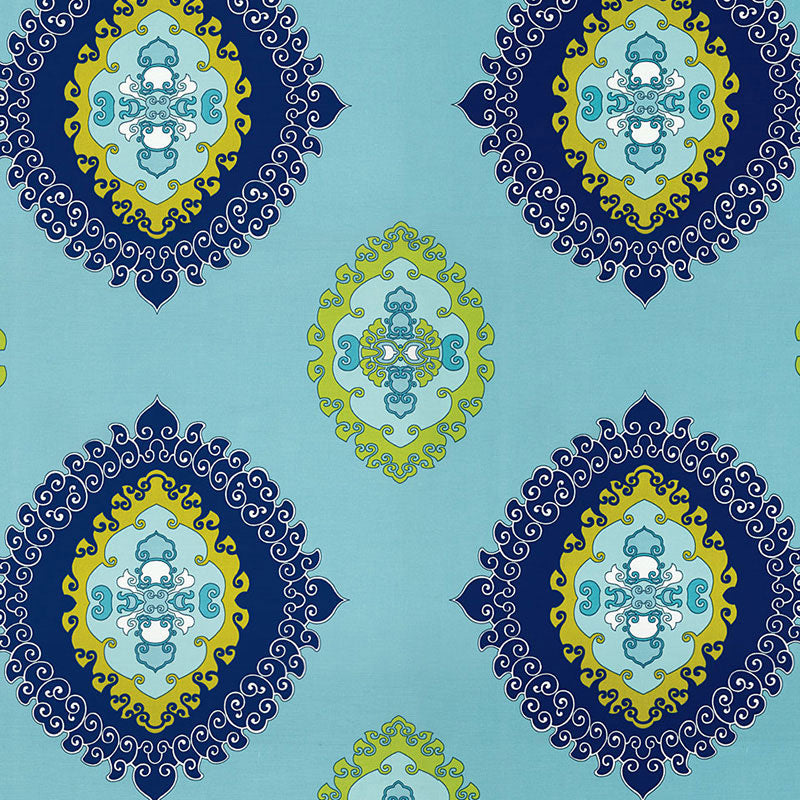 Schumacher SUPER PARADISE PRINT POOL  | Atlanta Fabrics