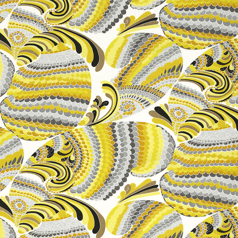 Schumacher PISCES PRINT INDOOR/OUTDOOR DRIFTWOOD Fabric | Atlanta Fabrics