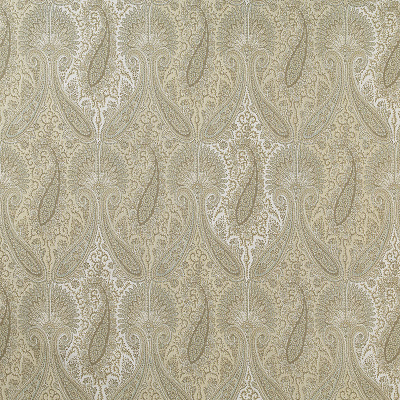 Schumacher SARAWAK PAISLEY ALABASTER  | Atlanta Fabrics