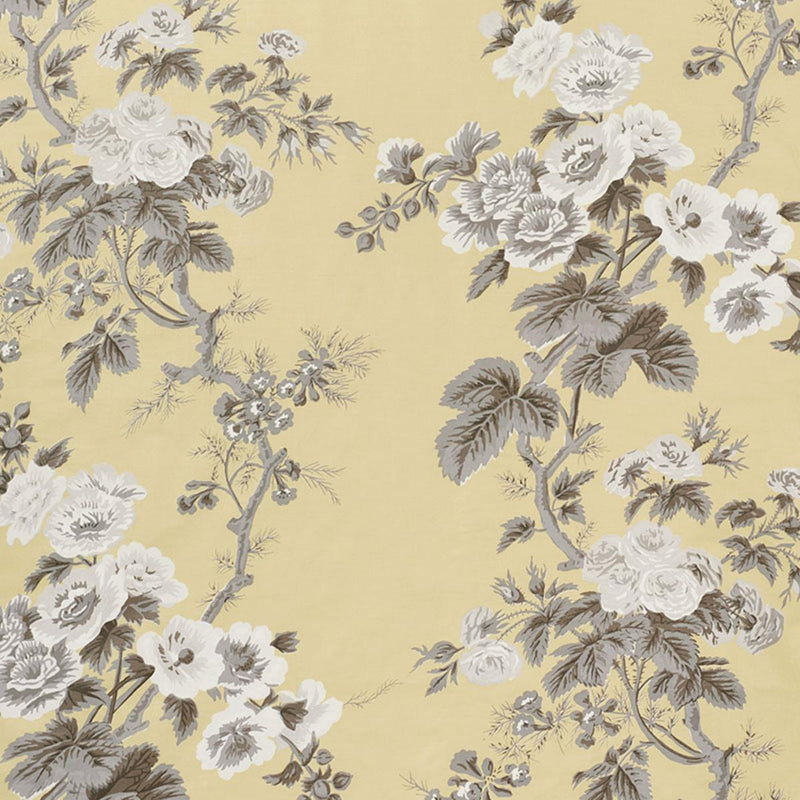 Schumacher PYNE HOLLYHOCK BUTTERCUP Fabric | Atlanta Fabrics