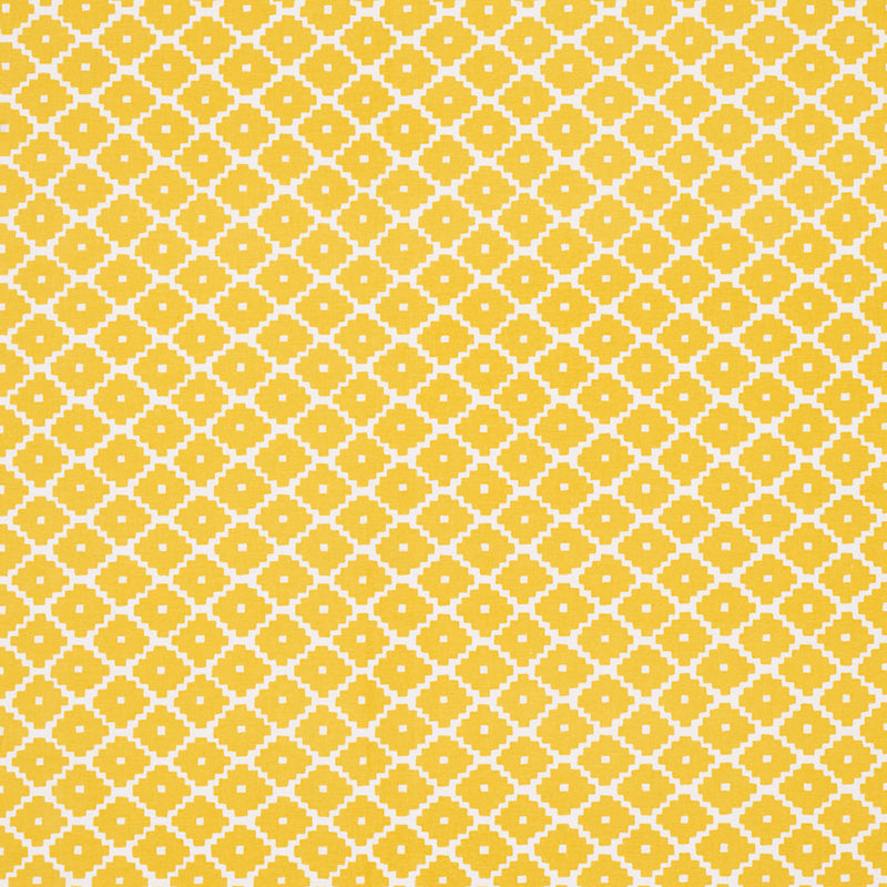Schumacher ZIGGURAT YELLOW Fabric | Atlanta Fabrics