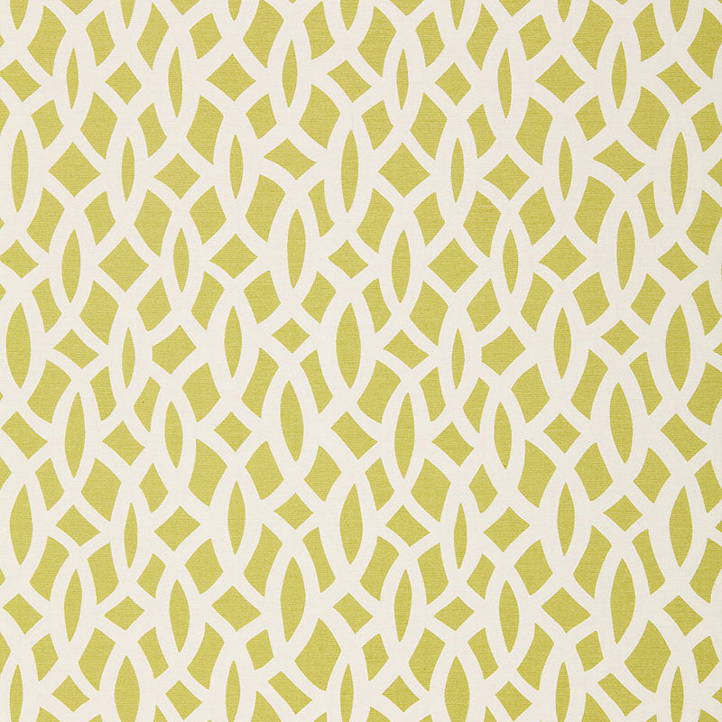 Schumacher CHAIN LINK CHARTREUSE Fabric | Atlanta Fabrics
