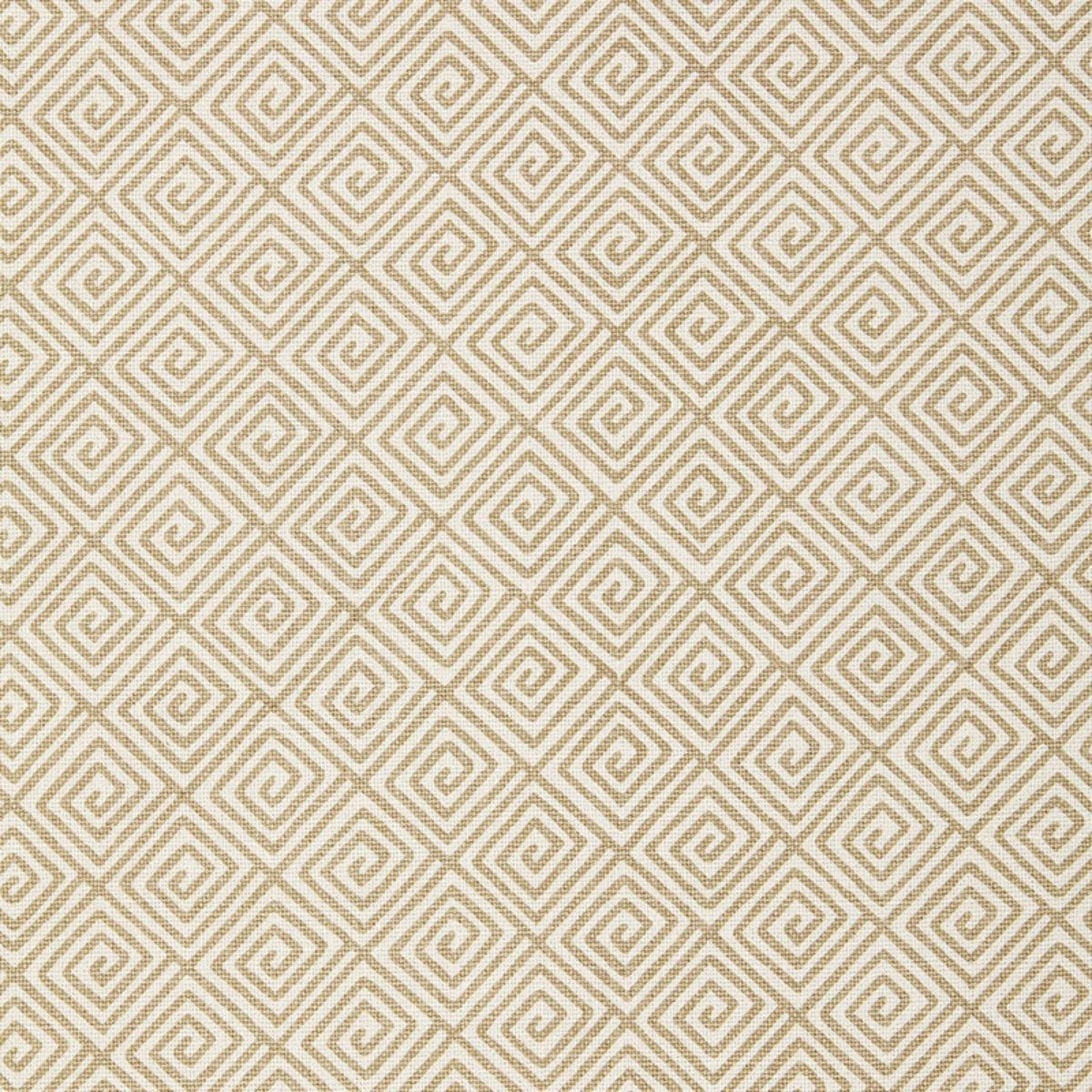 SCHUMACHER GREEK KEY SAND FABRIC | Atlanta Fabrics