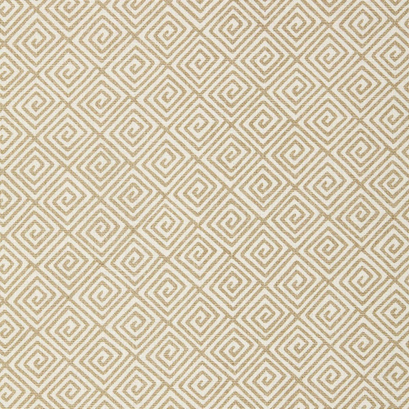 SCHUMACHER GREEK KEY SAND FABRIC | Atlanta Fabrics