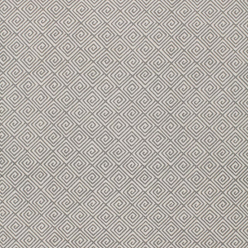 SCHUMACHER GREEK KEY SMOKE FABRIC | Atlanta Fabrics