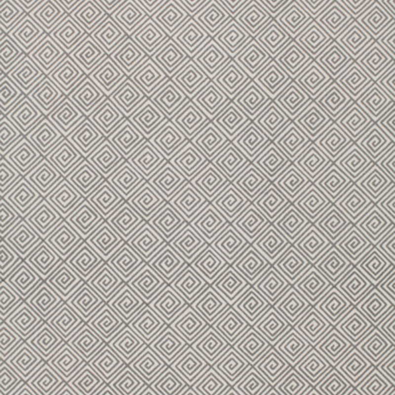 Schumacher GREEK KEY SMOKE Fabric | Atlanta Fabrics