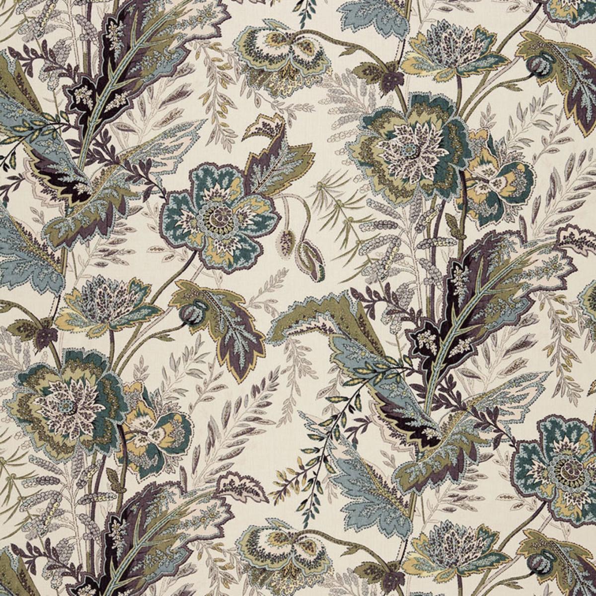 Schumacher SANDOWAY VINE SEAGLASS Fabric | Atlanta Fabrics