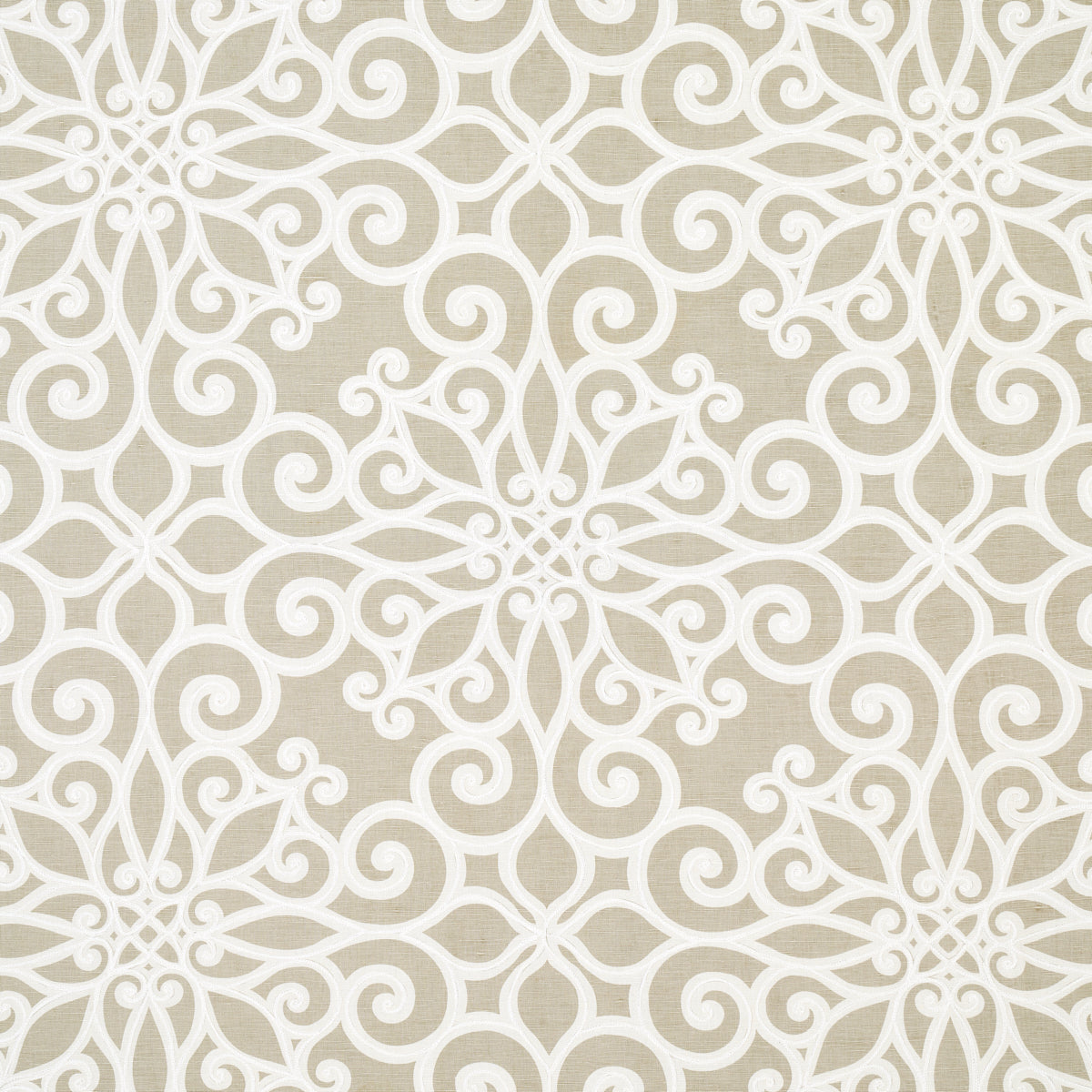 Rosegate Embroidered Print PUMICE