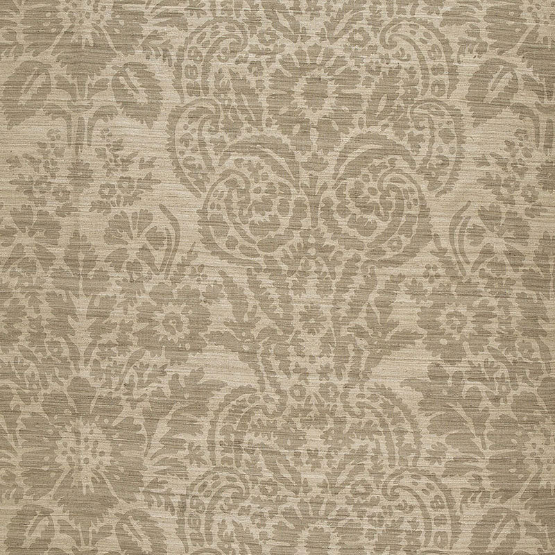 Schumacher MALAY DAMASK PRINT CHANTERELLE Fabric | Atlanta Fabrics