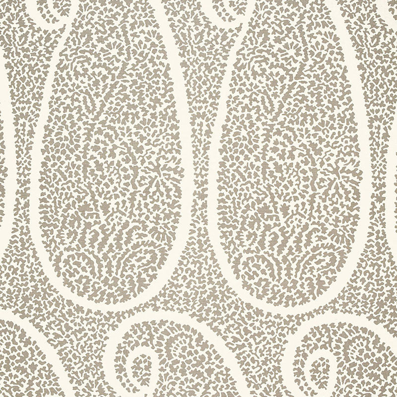 Schumacher AMBALA PAISLEY OYSTER Fabric | Atlanta Fabrics