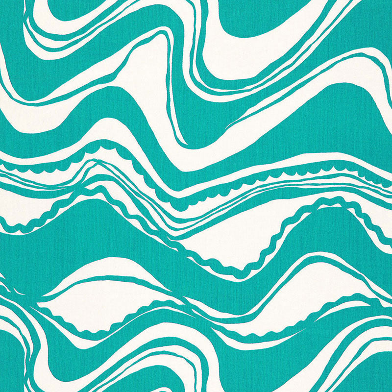 Schumacher CARMEL COASTLINE PRINT LAGUNA Fabric | Atlanta Fabrics