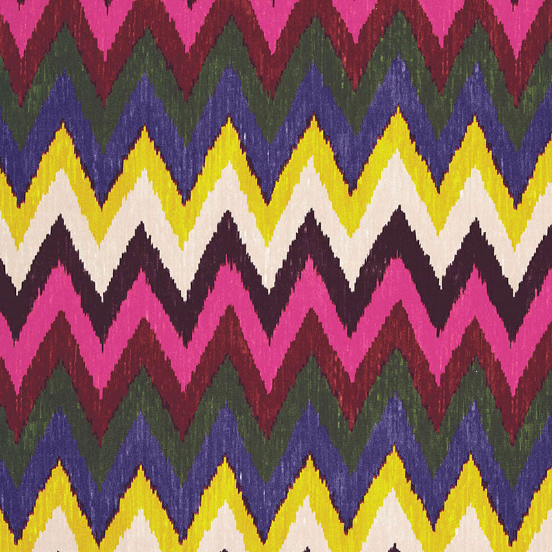 Schumacher ADRAS IKAT PRINT JEWEL Fabric | Atlanta Fabrics