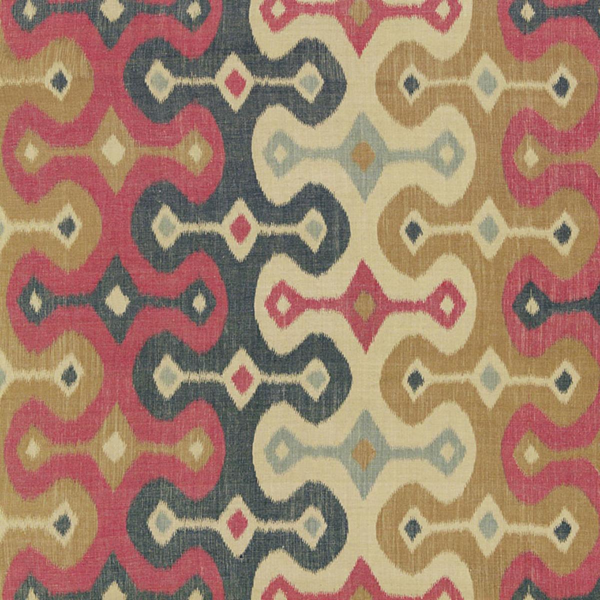 SCHUMACHER DARYA IKAT SPICE FABRIC | Atlanta Fabrics