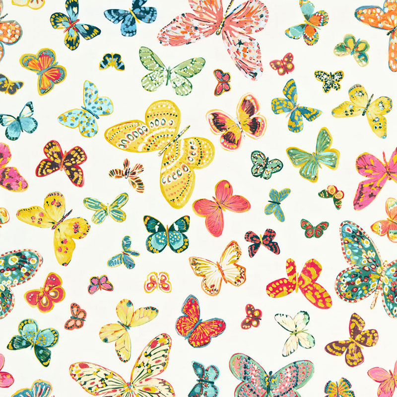 Schumacher BUTTERFLY MULTI Fabric | Atlanta Fabrics