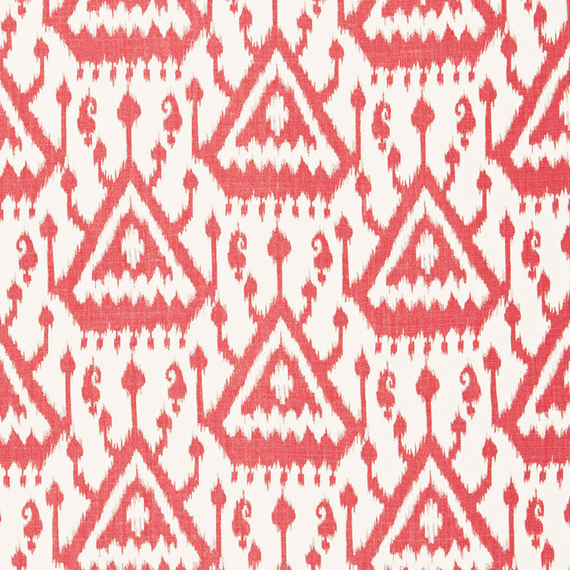Schumacher VIENTIANE IKAT CORAL Fabric | Atlanta Fabrics