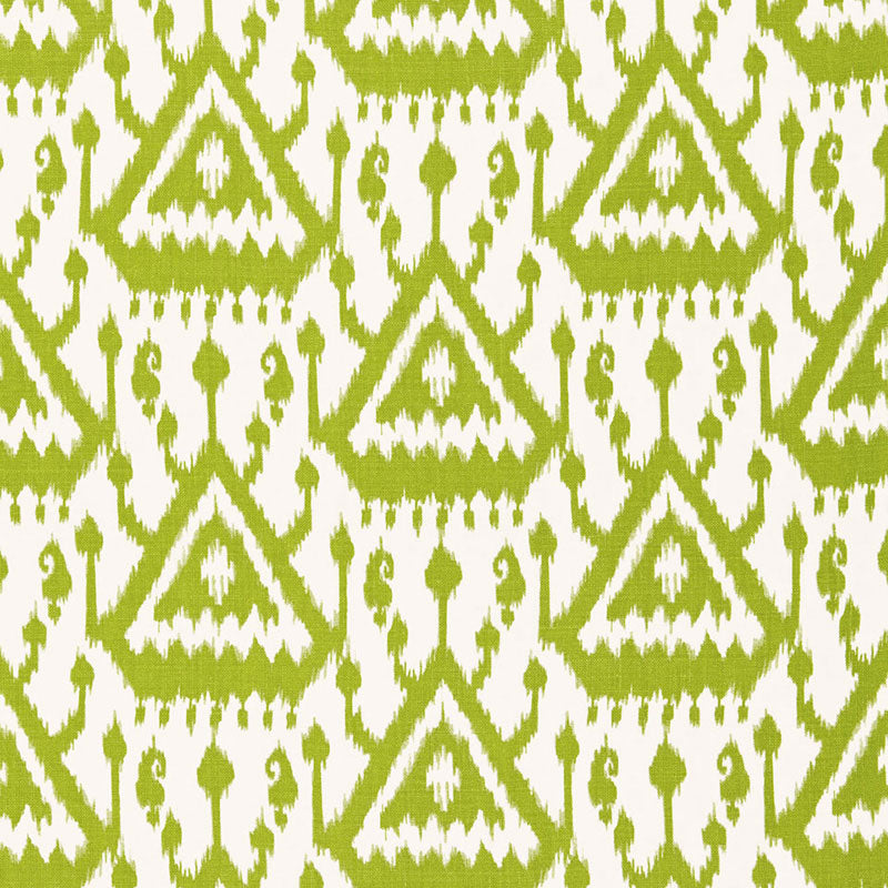 Schumacher VIENTIANE IKAT PALM Fabric | Atlanta Fabrics
