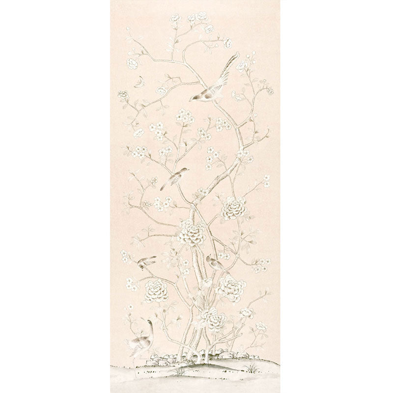 Schumacher CHINOIS PALAIS BLUSH CONCH Fabric | Atlanta Fabrics