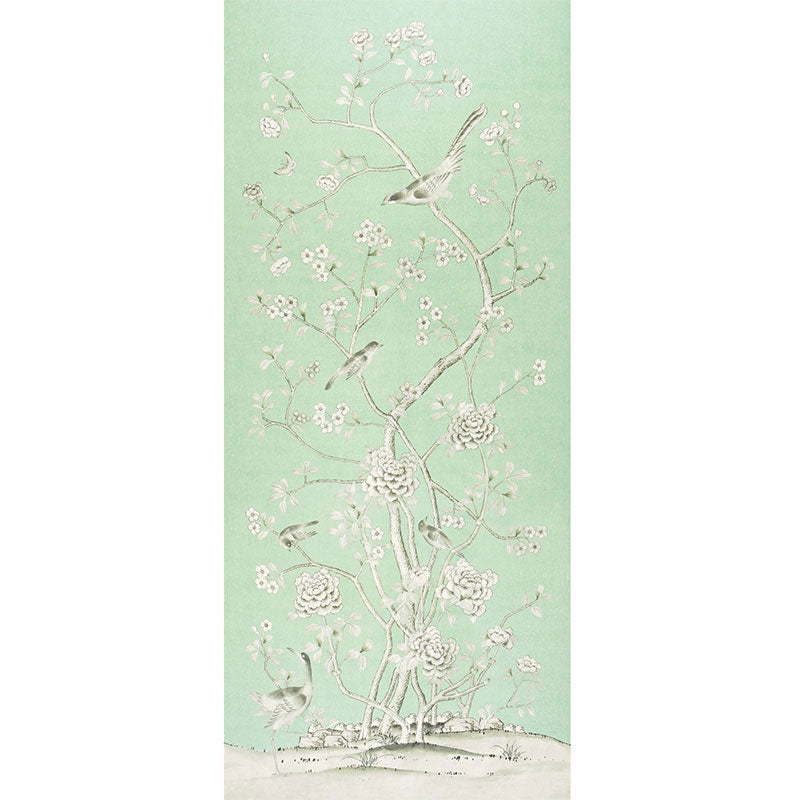 Schumacher CHINOIS PALAIS AQUAMARINE Fabric | Atlanta Fabrics