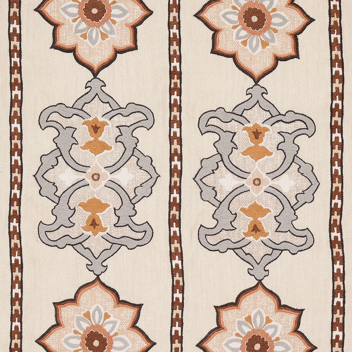 TEMARA HAND-EMBROIDERED PRINT NATURAL