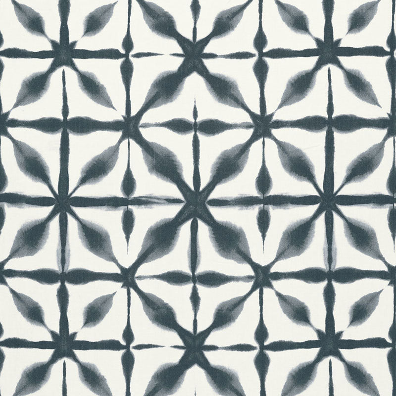 Schumacher Andromeda Linen Indigo  | Atlanta Fabrics
