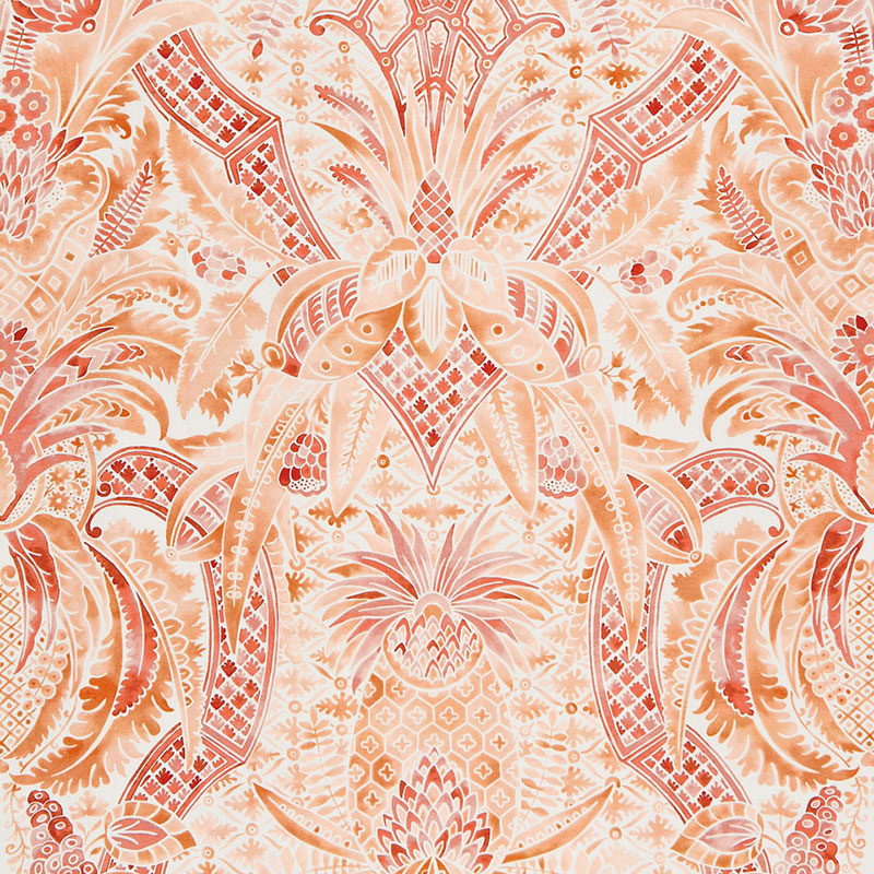 Schumacher CAP FERRAT SUNSET Fabric | Atlanta Fabrics