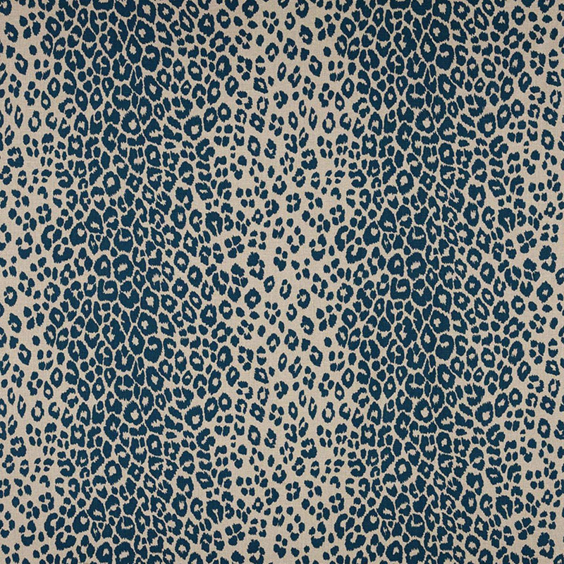 SCHUMACHER ICONIC LEOPARD INK/NATURAL FABRIC | Atlanta Fabrics