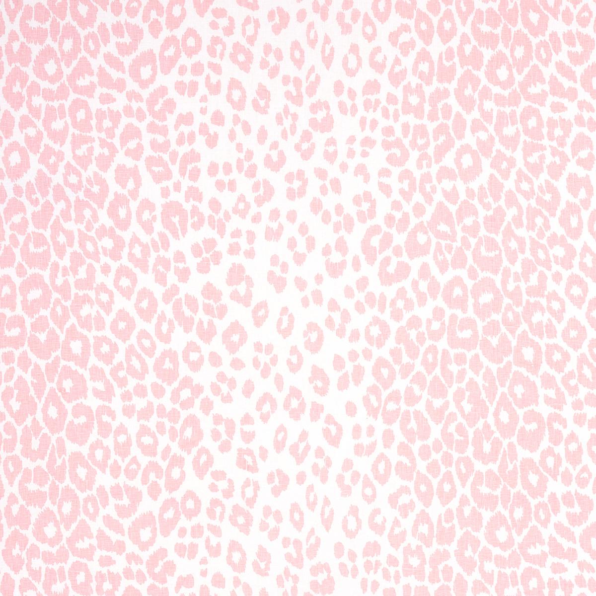 Schumacher ICONIC LEOPARD PINK Fabric | Atlanta Fabrics