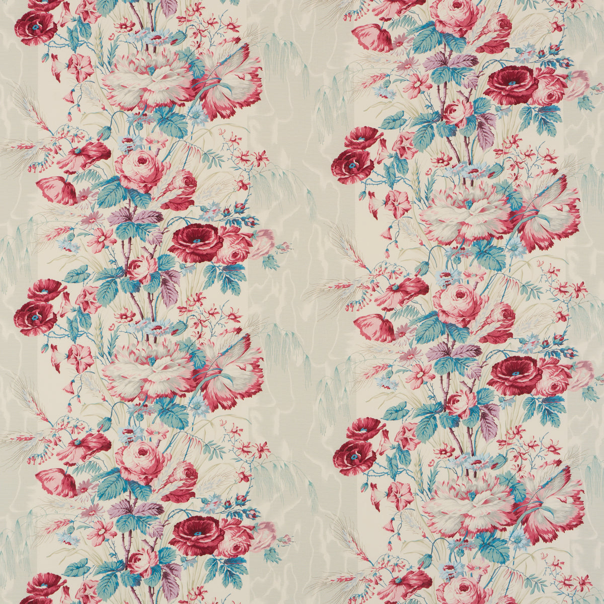 Schumacher BOUGHTON HOUSE ROUGE Fabric | Atlanta Fabrics