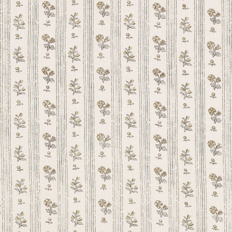 Schumacher CABANON STRIPE FAWN Fabric | Atlanta Fabrics