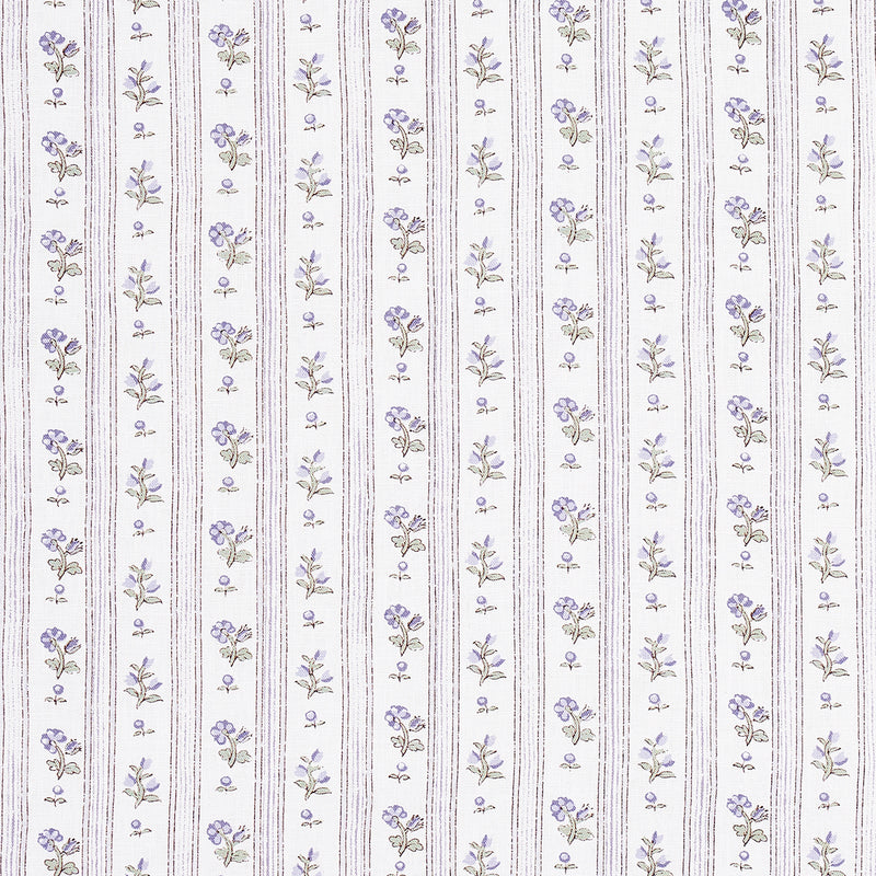 Schumacher CABANON STRIPE VIOLET Fabric | Atlanta Fabrics
