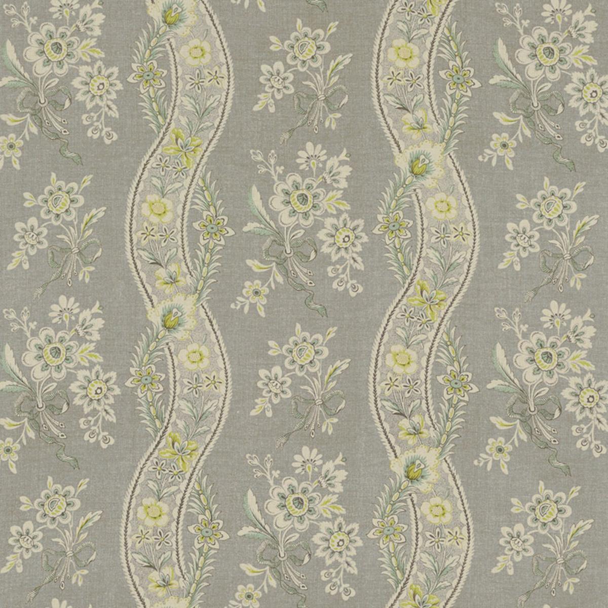 Schumacher LE CASTELLET GRISAILLE & JONQUIL Fabric | Atlanta Fabrics