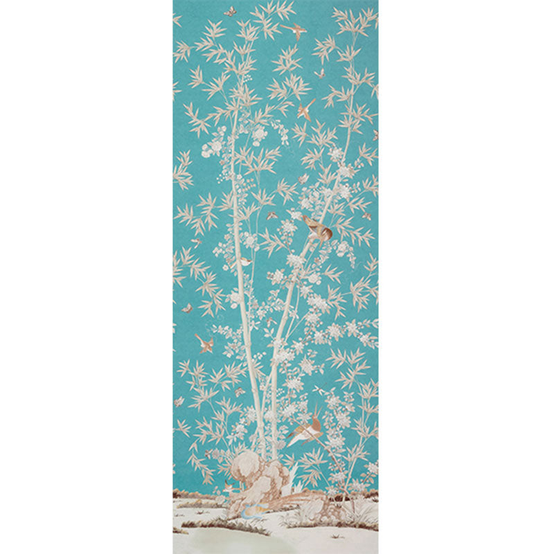 Schumacher BRIGHTON PAVILION PANEL PEACOCK Fabric | Atlanta Fabrics