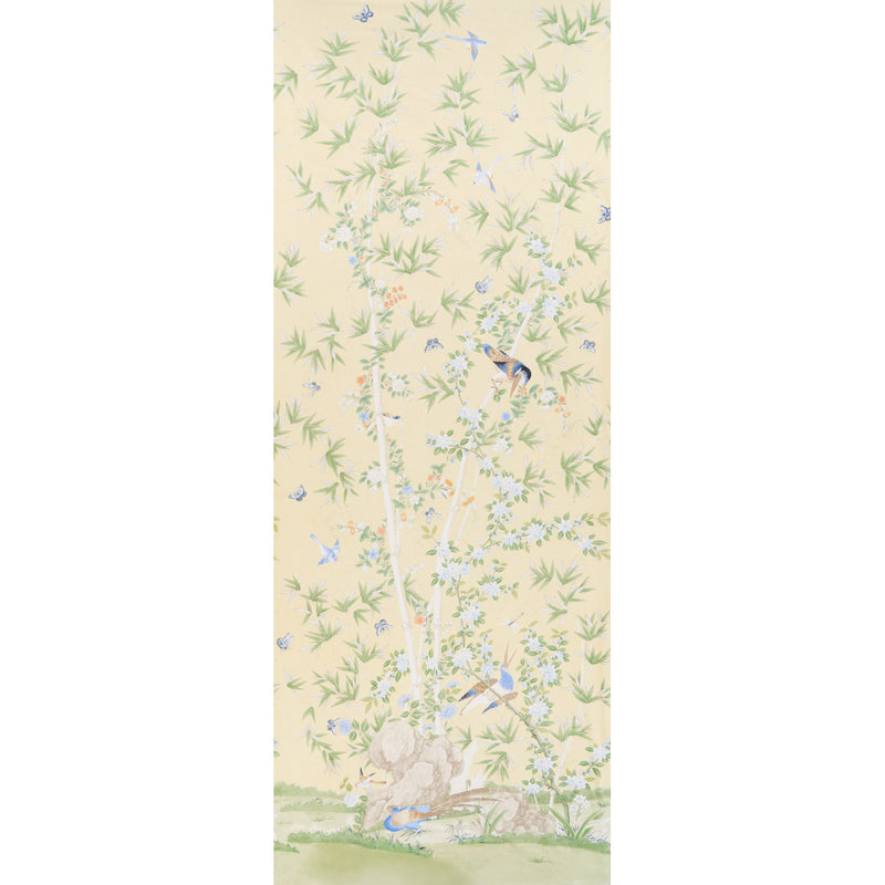 Schumacher BRIGHTON PAVILION PANEL YELLOW Fabric | Atlanta Fabrics