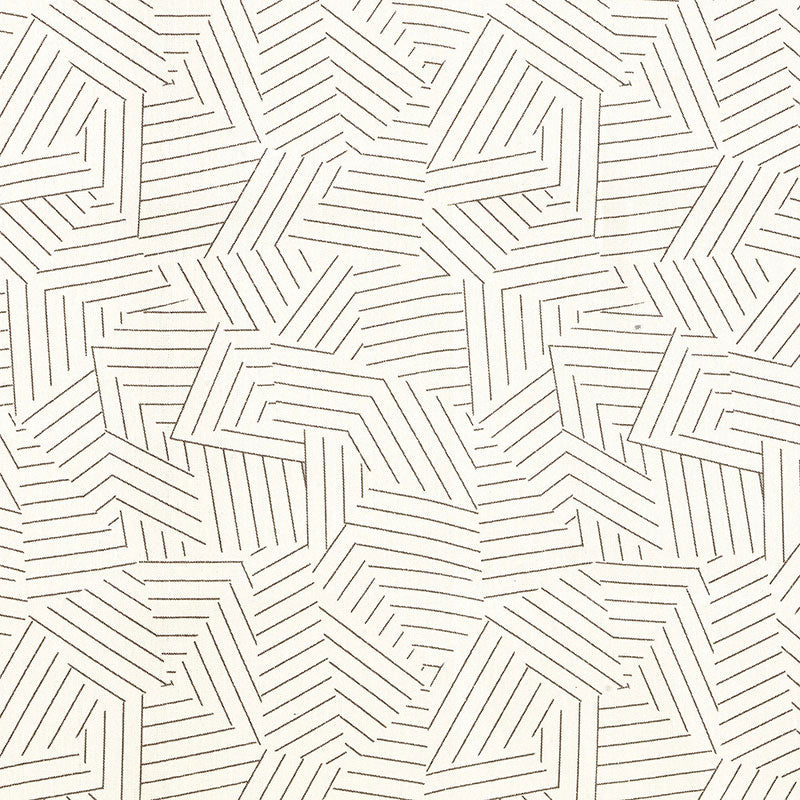 Schumacher DECONSTRUCTED STRIPE GREIGE Fabric | Atlanta Fabrics