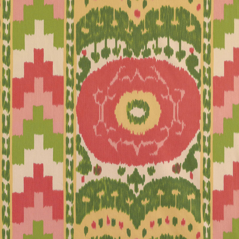 Schumacher SAMARKAND IKAT II WATERMELON  | Atlanta Fabrics