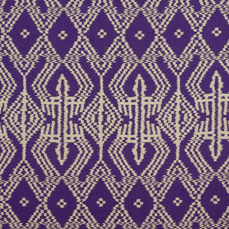 Schumacher ASAKA IKAT VIOLET  | Atlanta Fabrics