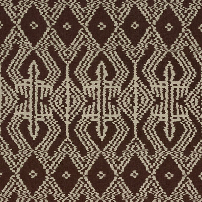 Schumacher ASAKA IKAT ESPRESSO  | Atlanta Fabrics