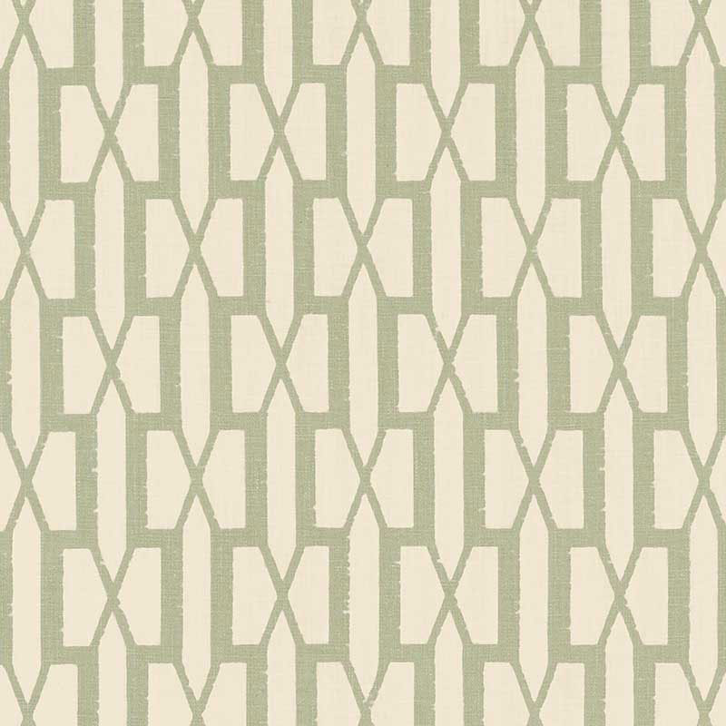 Schumacher BELVEDERE SAGE Fabric | Atlanta Fabrics