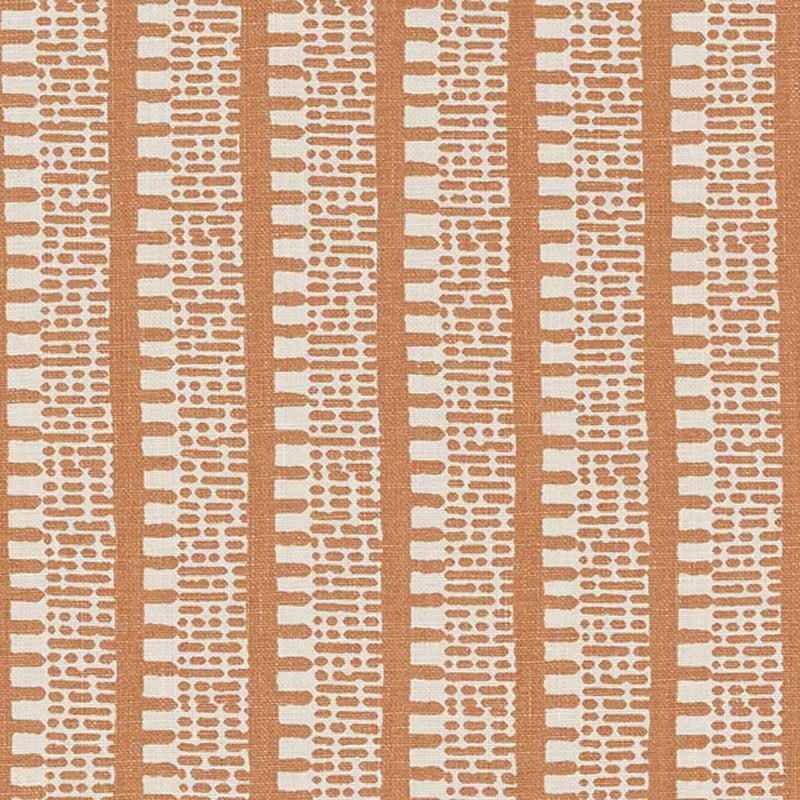 Schumacher KIOSK BURNT ORANGE Fabric | Atlanta Fabrics