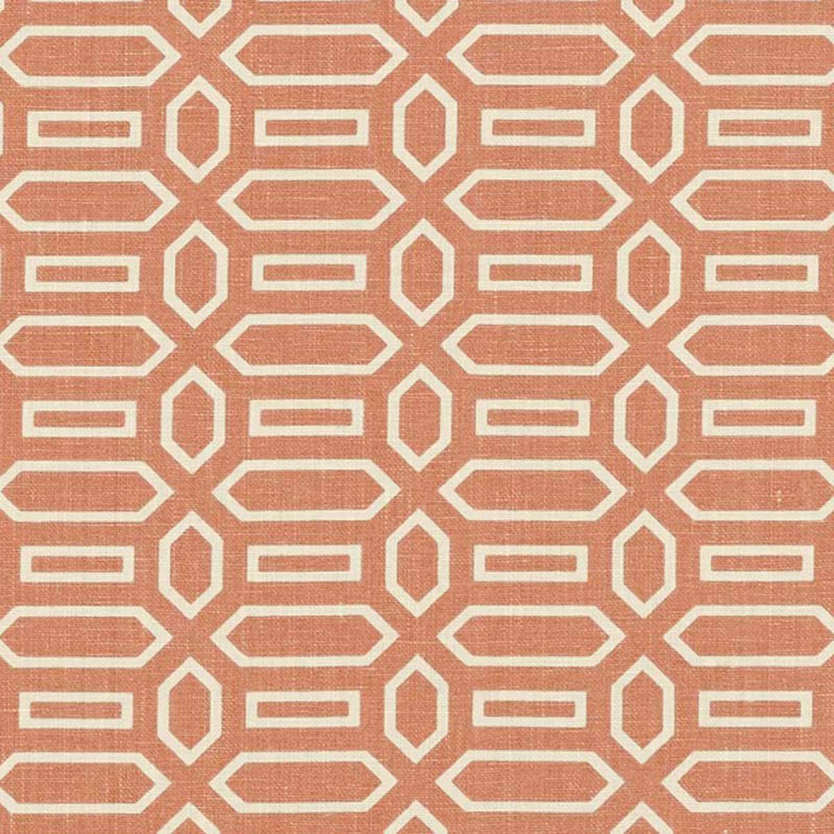 Schumacher PAVILION BURNT ORANGE Fabric | Atlanta Fabrics