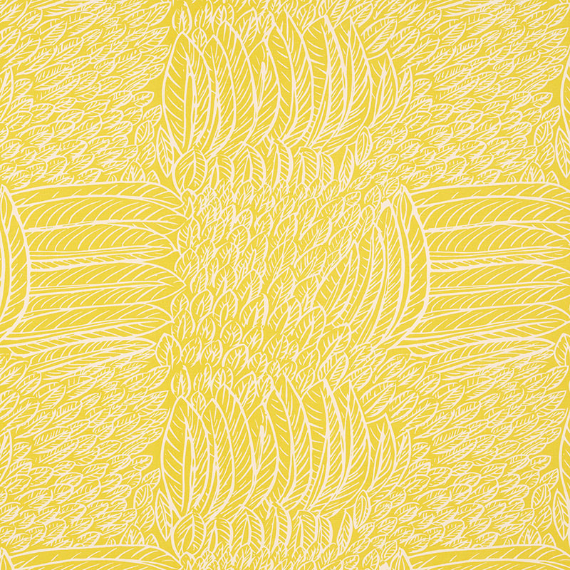 Schumacher FEATHERFEST CITRON Fabric | Atlanta Fabrics