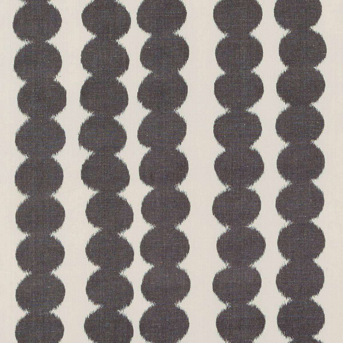 SCHUMACHER FULL CIRCLE FADED BLACK FABRIC | Atlanta Fabrics
