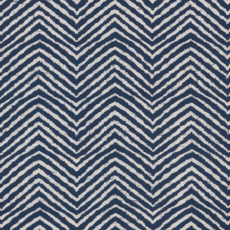 Schumacher MOKA INDIGO Fabric | Atlanta Fabrics