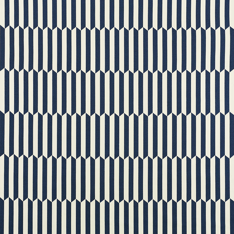 Schumacher MAXWELL NAVY Fabric | Atlanta Fabrics