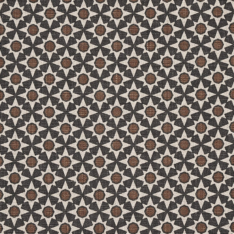 SCHUMACHER SERENDIPITY CINDER & CARAMEL FABRIC | Atlanta Fabrics