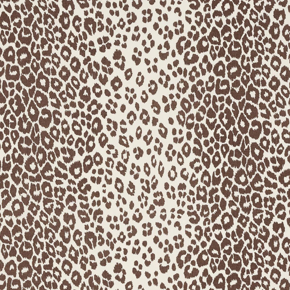 SCHUMACHER ICONIC LEOPARD BROWN FABRIC | Atlanta Fabrics
